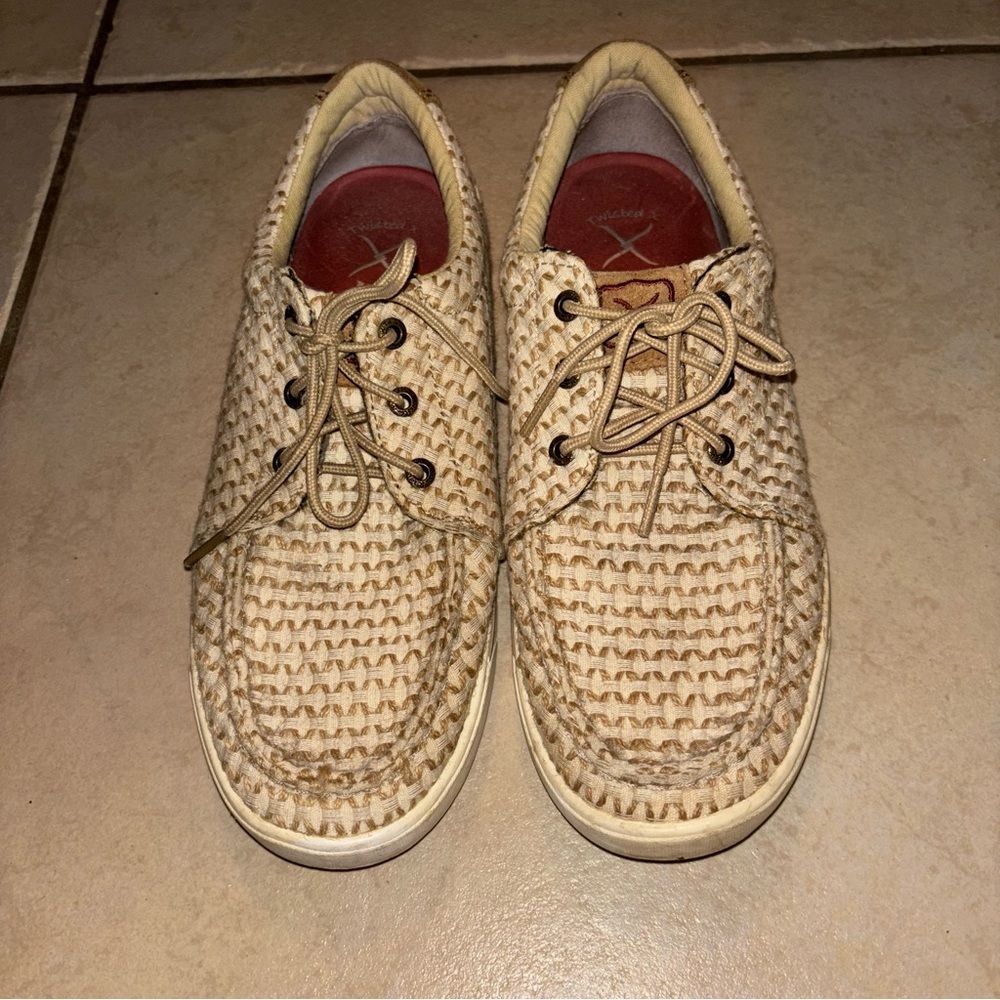 Twisted X Women's Kicks Casual Shoes in Sand Shell Tweed